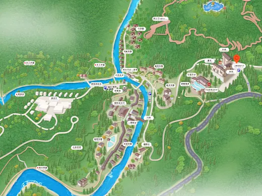 五河结合景区手绘地图智慧导览和720全景技术，可以让景区更加“动”起来，为游客提供更加身临其境的导览体验。